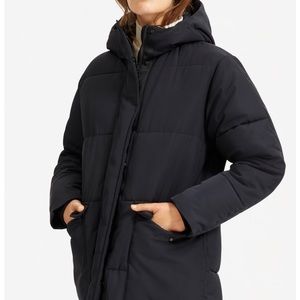 Everlane ReNew Long Puffer XS Black (NWT)